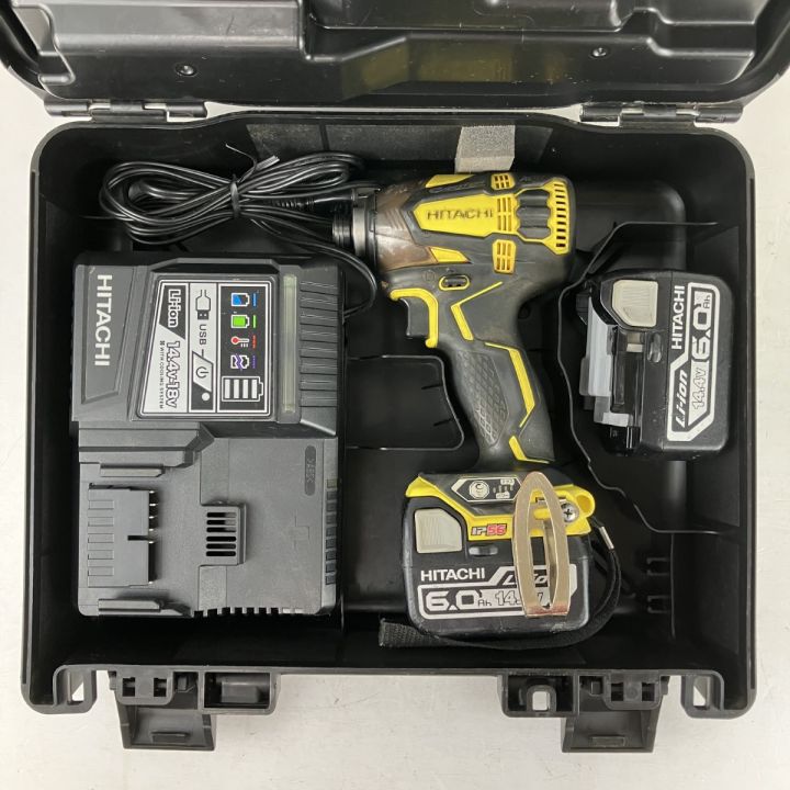 ЗЗ HITACHI 日立 14.4v インパクトドライバ バッテリーx2 充電器 ЗЗ HITACHI 日立 14.4v インパクトドライバ バッテリーx2 充電器