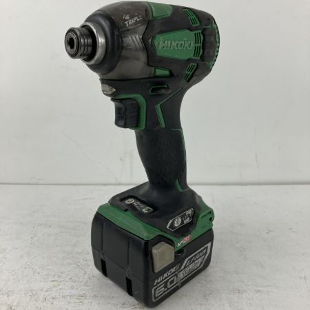 ЗЗ HiKOKI ハイコーキ 14.4v インパクトドライバ バッテリーx2 充電器 ケース付 WH14DDL2 ブラック×グリーン