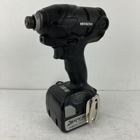 ЗЗ HITACHI 日立 14.4v インパクトドライバ バッテリーx1 充電器 ケース付 WH14DSL2 ブラック
