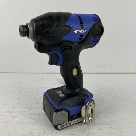 ЗЗ HITACHI 日立 14.4v インパクトドライバ バッテリーx3 充電器 ケース付 FWH14DSL ブラック×バイオレット