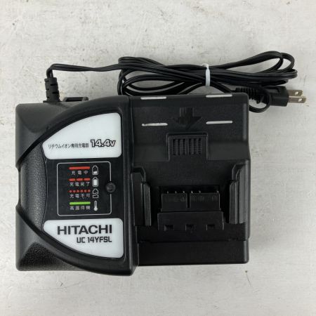 ЗЗ HITACHI 日立 14.4v インパクトドライバ バッテリーx3 充電器 ケース付 FWH14DSL ブラック×バイオレット