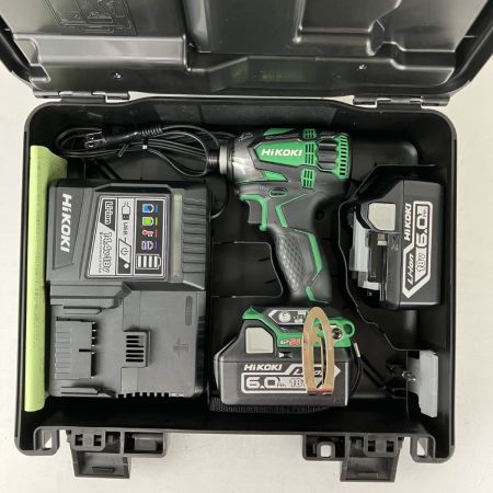 ЗЗ HiKOKI ハイコーキ 18v インパクトドライバ バッテリーx2 充電器 ケース付 WH18DDL2 グリーン
