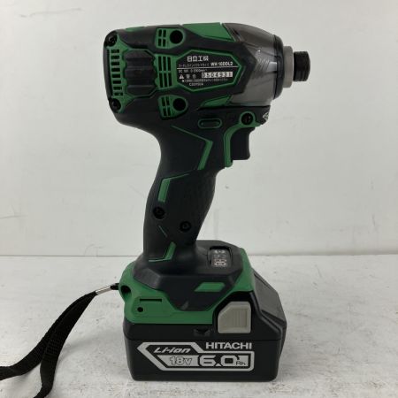 ЗЗ HITACHI 日立 18v インパクトドライバ バッテリーx2 充電器 ケース付 WH18DDL2 グリーン