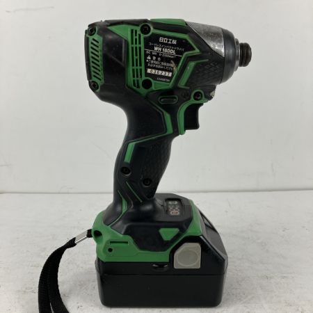 ЗЗ HITACHI 日立 18v インパクトドライバ バッテリーx2 充電器 ケース付 WH18DDL グリーン
