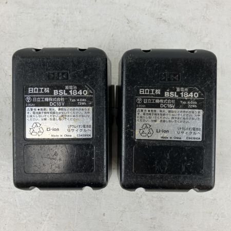 ЗЗ HITACHI 日立 18v インパクトドライバ バッテリーx2 充電器 ケース付 WH18DDL グリーン