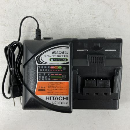 ЗЗ HITACHI 日立 18v インパクトドライバ バッテリーx2 充電器 ケース付 WH18DDL グリーン