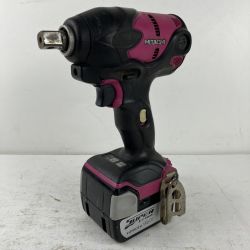 ЗЗ HITACHI 日立 14.4v 12.7mm インパクトレンチ バッテリーx1 ※充電器無し WR14DSL ピンク Cランク