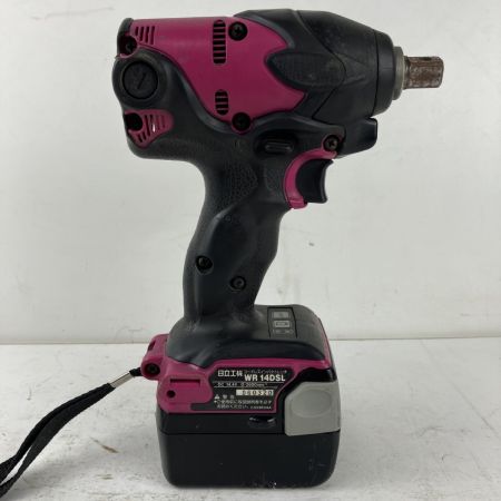 ЗЗ HITACHI 日立 14.4v 12.7mm インパクトレンチ バッテリーx1 ※充電器無し WR14DSL ピンク