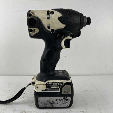 ЗЗ HITACHI 日立 14.4v インパクトドライバ バッテリーx1 ※充電器無し WH14DSL ホワイトxブラック