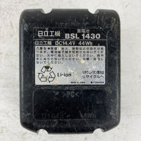 ЗЗ HITACHI 日立 14.4v インパクトドライバ バッテリーx1 ※充電器無し WH14DSL ホワイトxブラック