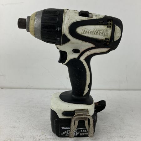 ЗЗ MAKITA マキタ 14.4v インパクトドライバ バッテリーx1 充電器 ケース付 TP130D ホワイトxブラック