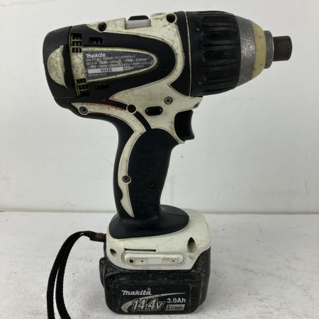 ЗЗ MAKITA マキタ 14.4v インパクトドライバ バッテリーx1 充電器 ケース付 TP130D ホワイトxブラック