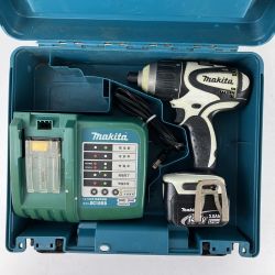 ЗЗ MAKITA マキタ 14.4v インパクトドライバ バッテリーx1 充電器 ケース付 TP130D ホワイトｘブラック Cランク