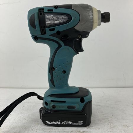ЗЗ MAKITA マキタ 14.4v インパクトドライバ バッテリーx2 充電器 ケース付 TD135D ブルー