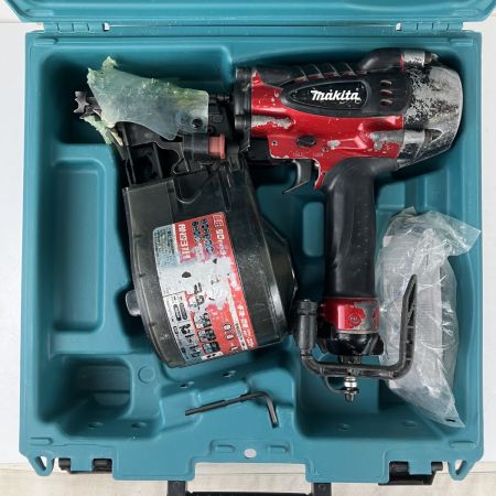 ЗЗ MAKITA マキタ 90mm 高圧 エア釘打ち機 ケース付 AN931H レッド×ブラック