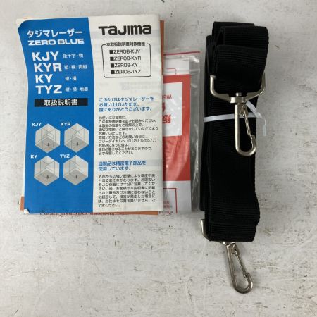 ЗЗ TAJIMA タジマ グリーンレーザー墨出し機 取説 ケース付 ※受光器無し ZEROB-TYZ ブラック