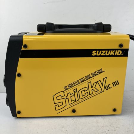 ЗЗ SUZUKID 100v 直流インバータ溶接機 取説 箱付 STK-80 イエロー