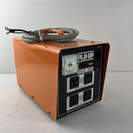ЗЗ SUZUKID 100v/200v 昇圧・降圧兼用ポータブル変圧器 トランスター プラアップ STX-01 オレンジ
