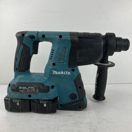 ЗЗ MAKITA マキタ 18v+18v 26mm 充電式ハンマドリル バッテリーx2 充電器 ケース付 HR263D ブルー