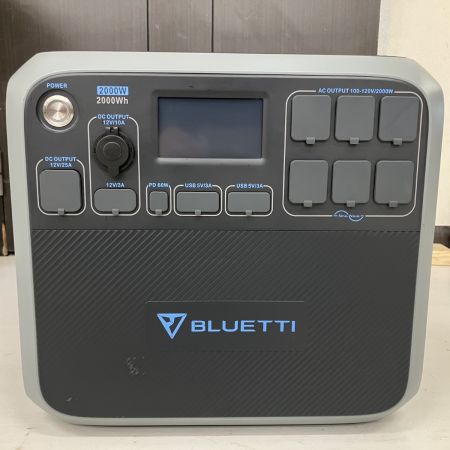 ЗЗ BLUETTI 100v-120v 2000Wh ポータブル電源 アダプタ 取説付 AC200P ブラック×グレー