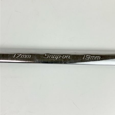ЗЗ Snap-on スナップオン 17/19mm ロングストレートメガネレンチ 本体のみ XDHFM1719 シルバー