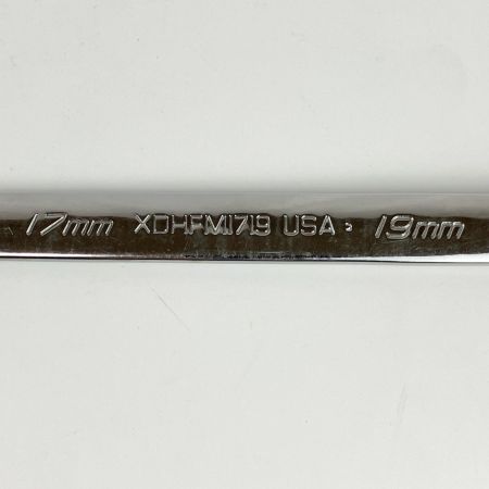 ЗЗ Snap-on スナップオン 17/19mm ロングストレートメガネレンチ 本体のみ XDHFM1719 シルバー