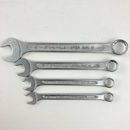 ЗЗ STAHLWILLE スタビレー 8/9/11/15ｍｍ コンビネーションレンチ 4本組 本体のみ OPENBOX13 シルバー