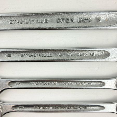 ЗЗ STAHLWILLE スタビレー 8/9/11/15ｍｍ コンビネーションレンチ 4本組 本体のみ OPENBOX13 シルバー