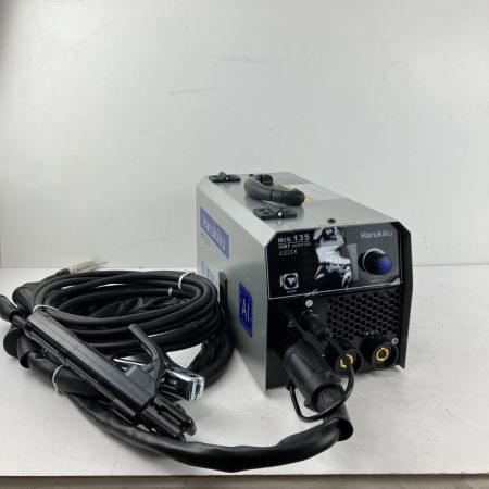 ЗЗ HARUKIKU 100v/200v兼用 ノンガス半自動溶接機 取説 変換アダプタ付 MIG135 シルバー