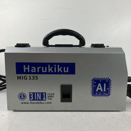 ЗЗ HARUKIKU 100v/200v兼用 ノンガス半自動溶接機 取説 変換アダプタ付 MIG135 シルバー