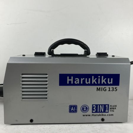 ЗЗ HARUKIKU 100v/200v兼用 ノンガス半自動溶接機 取説 変換アダプタ付 MIG135 シルバー