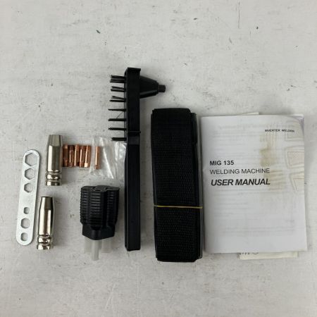 ЗЗ HARUKIKU 100v/200v兼用 ノンガス半自動溶接機 取説 変換アダプタ付 MIG135 シルバー