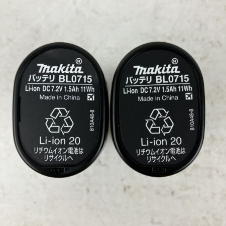 ЗЗ MAKITA マキタ 7.2v 充電式ペンドライバドリル バッテリーx2 充電器 ケース付 DF012DSHXB ブラック