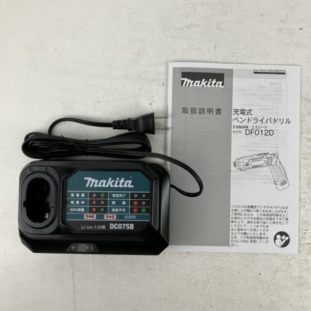 ЗЗ MAKITA マキタ 7.2v 充電式ペンドライバドリル バッテリーx2 充電器 ケース付 DF012DSHXB ブラック