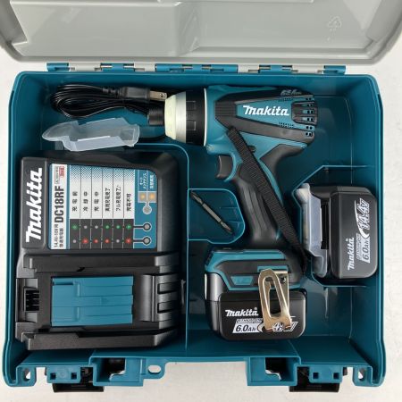 ЗЗ MAKITA マキタ 14.4v 充電式インパクトドライバ バッテリーx2 充電器 ケース付 TP131D ブルー