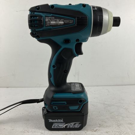 ЗЗ MAKITA マキタ 14.4v 充電式インパクトドライバ バッテリーx2 充電器 ケース付 TP131D ブルー