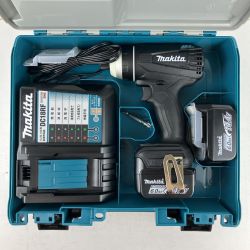 ЗЗ MAKITA マキタ 14.4v 充電式インパクトドライバ バッテリーx2 充電器 ケース付 TP131D ブルー Sランク