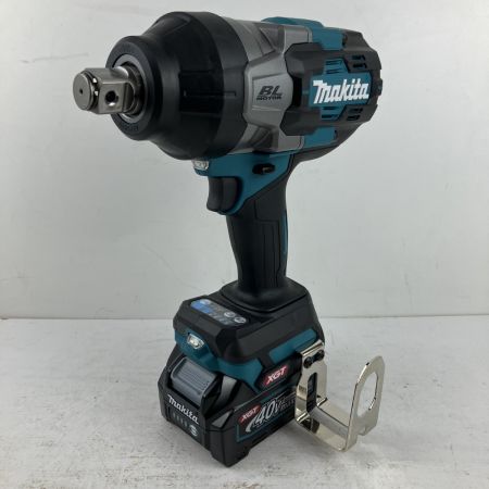 ЗЗ MAKITA マキタ 40v 19mm 充電式インパクトレンチ バッテリーx2 充電器 ケース付 TW001G ブルー