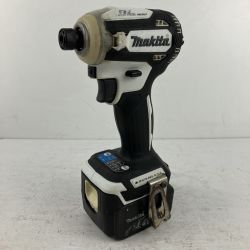 ЗЗ MAKITA マキタ 14.4v 充電式インパクトドライバ バッテリーx1付 ※充電器無し TD161D ホワイト Cランク