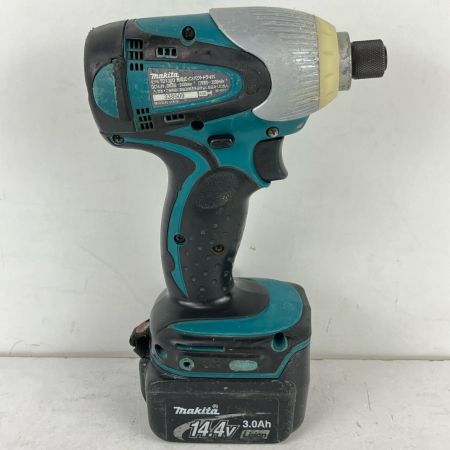 ЗЗ MAKITA マキタ 14.4v 充電式インパクトドライバ 充電器 バッテリー×2 ケース付 TD130D ブルー