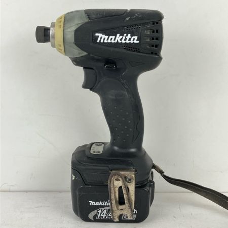 ЗЗ MAKITA マキタ 14.4v 充電式インパクトドライバ 充電器 バッテリー×2 ケース付 TD133D ブラック
