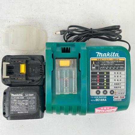 ЗЗ MAKITA マキタ 14.4v 充電式インパクトドライバ 充電器 バッテリー×2 ケース付 TD132D ブラック
