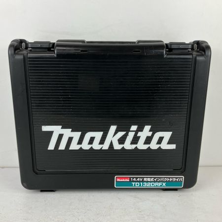 ЗЗ MAKITA マキタ 14.4v 充電式インパクトドライバ 充電器 バッテリー×2 ケース付 TD132D ブラック