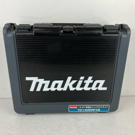 ЗЗ MAKITA マキタ 14.4v 充電式インパクトドライバ 充電器 バッテリー×2 ケース付 TD133D ブラック
