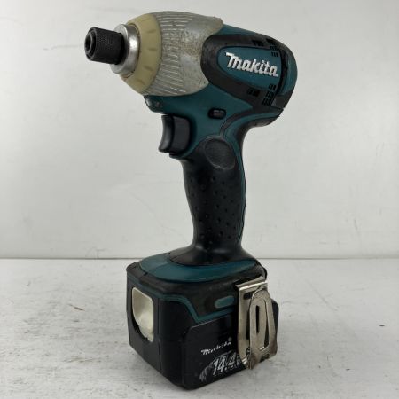ЗЗ MAKITA マキタ 14.4v インパクトドライバ バッテリーx1付 ※充電器無し TD130D ブルー