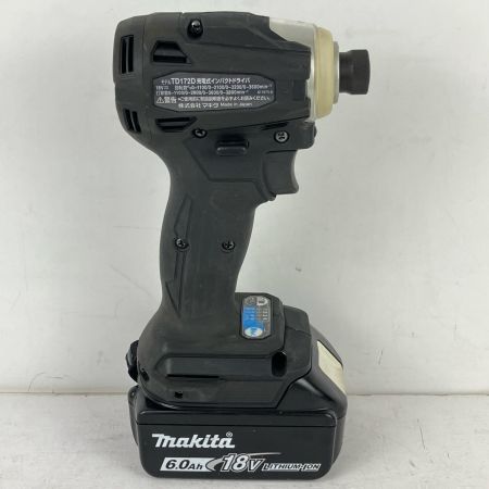 ЗЗ MAKITA マキタ 18v 充電式インパクトドライバ 充電器 バッテリー×2 ケース付 TD172D ブラック
