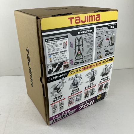 ЗЗ TAJIMA タジマ フルハーネス Mサイズ 蛇腹ダブルランヤード セグネス702 箱付き SEGNES702M ブラック