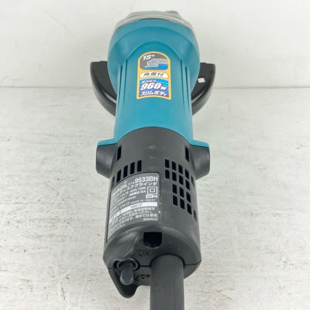ЗЗ MAKITA マキタ 100mm 100v ディスクグラインダー ピンレンチ 砥石 箱付  9533BH ブルー
