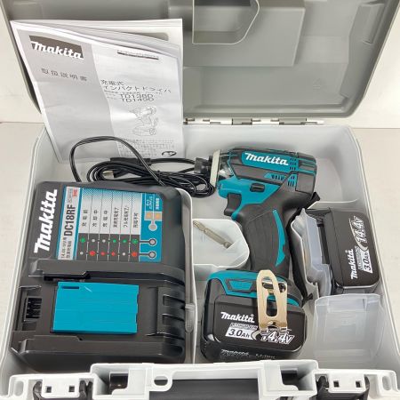 ЗЗ MAKITA マキタ 14.4v 充電式インパクトドライバ 充電器 バッテリー×2 ケース付 TD138D ブルー