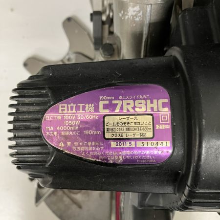 ЗЗ HITACHI 日立 100v 190mm スライド丸のこ C7RSHC ブラック×ピンク